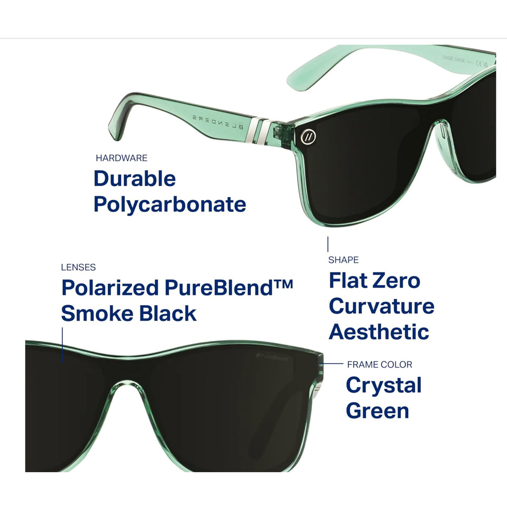 Blenders Eyewear Millenia X2 – Polarized Sunglasses – 100% UV Protection sage - Picture 7 of 12